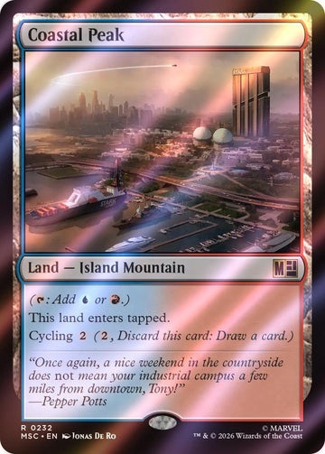 Coastal Peak [232] [Marvel Super Heroes: Commander] [Surge Foil]