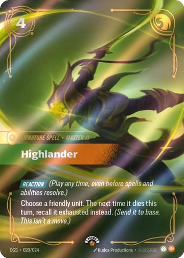 Highlander - 020/024 [Riftbound Organized Play Promotional Cards] [Foil]