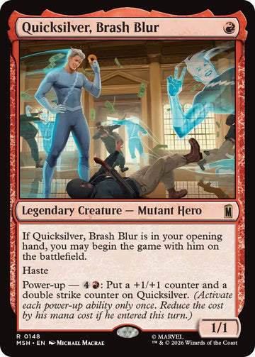 Quicksilver, Brash Blur [148] [Marvel Super Heroes] [Non-Foil]