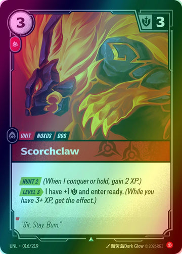 Scorchclaw - 016/219 [Unleashed] [Foil]