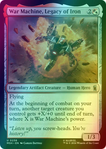 War Machine, Legacy of Iron [238] [Marvel Super Heroes] [Foil]