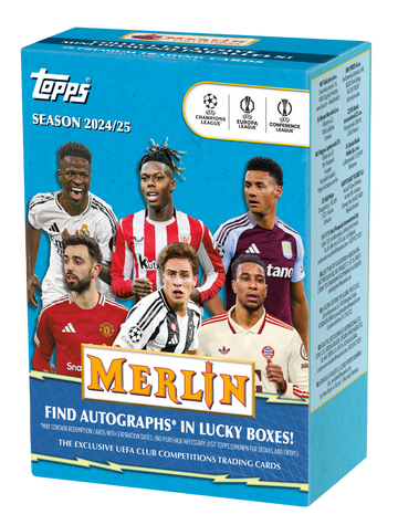 2024/25 Topps UEFA Club Competitions Merlin Chrome Soccer Blaster Box