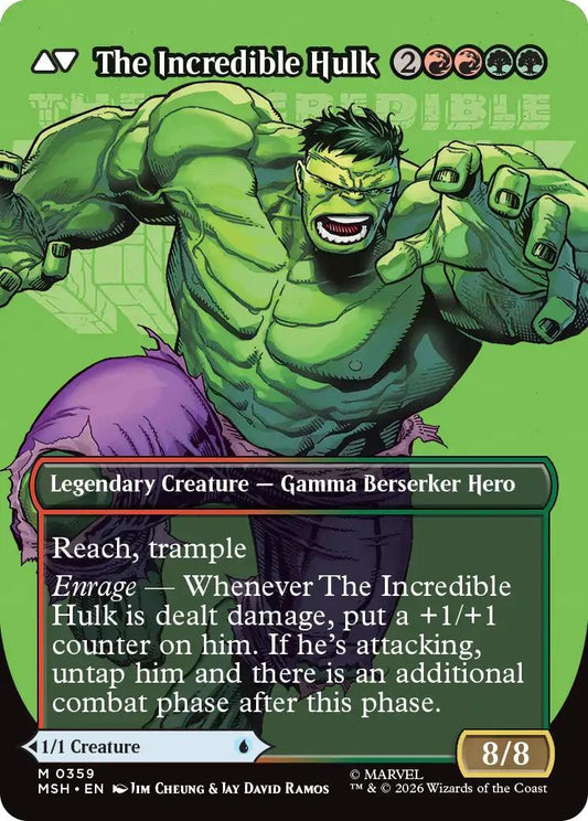 Bruce Banner // The Incredible Hulk [359] [Borderless] [Logo] [Marvel Super Heroes] [Non-Foil]