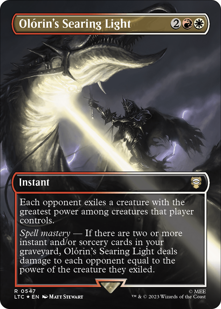OlÃ³rin's Searing Light (LTC-547) - Tales of Middle-earth Commander (Borderless) Foil