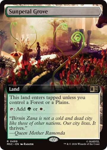 Sunpetal Grove [499] [Extended Art] [Marvel Super Heroes: Commander] [Non-Foil]