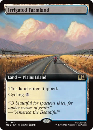 Irrigated Farmland [481] [Extended Art] [Marvel Super Heroes: Commander] [Non-Foil]