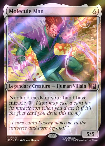 Molecule Man [9] [Marvel Super Heroes: Commander] [Surge Foil]