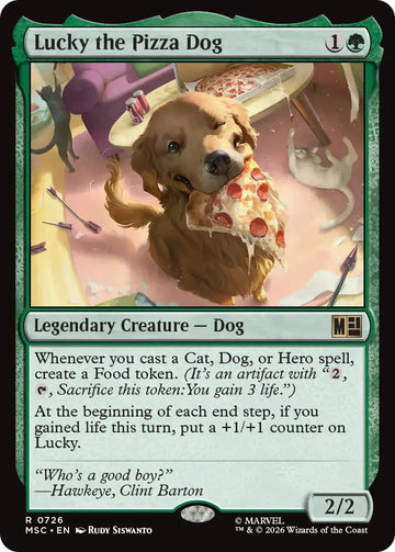 Lucky the Pizza Dog [726] [Jumpstart] [Marvel Super Heroes: Commander] [Non-Foil]