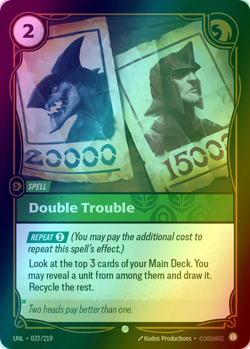 Double Trouble - 032/219 [Unleashed] [Foil]