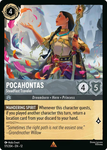 Pocahontas - Steadfast Traveler - 171/204 [Wilds Unknown] [Non-Foil]