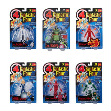 Marvel Legends Vintage Series  - DR. Doom & Fantastic Four - 6 Set