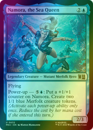 Namora, the Sea Queen [632] [Jumpstart] [Marvel Super Heroes: Commander] [Foil]