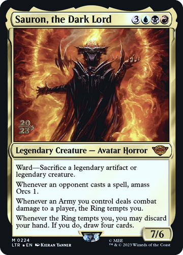 Sauron, the Dark Lord (PRE-224S) - Tales of Middle-earth Promos Foil