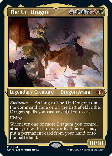 The Ur-Dragon (CMM-594) - Commander Masters Etched Foil