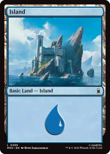 Island [290] [Marvel Super Heroes] [Non-Foil]