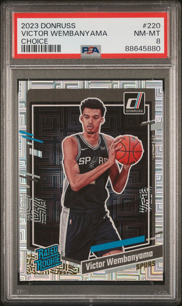 2023 Panini Donruss Rated Rookie - Victor Wembanyama - Choice #220 - PSA Graded Card