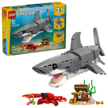 LEGO Creator 3-in-1: Fierce Shark with a Treasure Chest (31381)