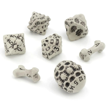 Skull & Bone Dice White