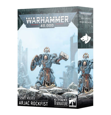 Games Workshop Warhammer 40,000: Space Wolves Arjac Rockfist 2025 Version
