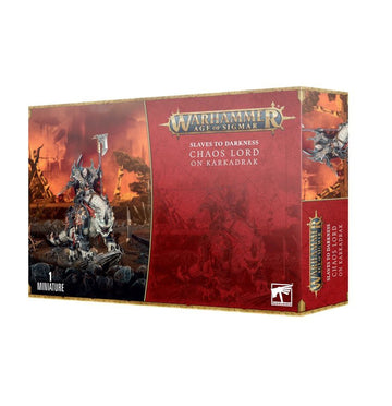 Games Workshop Warhammer Age of Sigmar: Slaves to Darkness Chaos Lord on Karkadrak