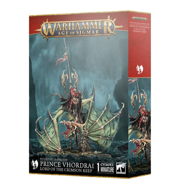 Games Workshop Warhammer Age of Sigmar: Soulblight Gravelords Prince Vhordrai, Lord of the Crimson Keep/Revenant Draconith