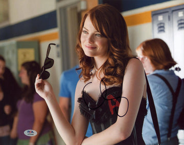 Emma Stone Easy A Authentic Signed 11x14 Horizontal Photo PSA/DNA #AP93990