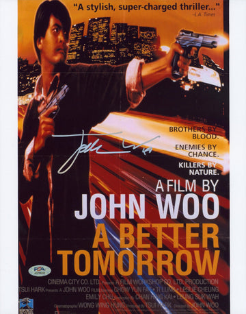 John Woo A Better Tomorrow Authentic Signed 11x14 Vertical Photo PSA/DNA AQ16845