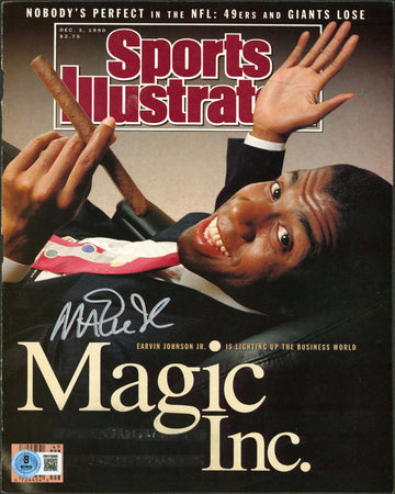 Lakers Magic Johnson Authentic Signed Dec. 1990 SI Magazine Cover BAS #3W316865