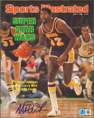 Lakers Magic Johnson Authentic Signed June 1984 SI Magazine Cover BAS #3W316858