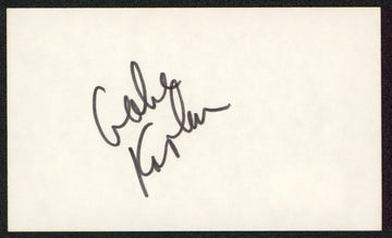 Gabe Kaplan Lewis & Clark Authentic Signed 3x5 Index Card BAS #BW35561