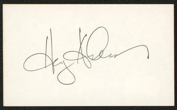 Harry Anderson Night Court Authentic Signed 3x5 Index Card Autographed BAS