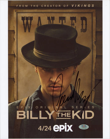 Tom Blyth Billy the Kid Authentic Signed 11x14 Vertical Photo PSA/DNA #AQ49630