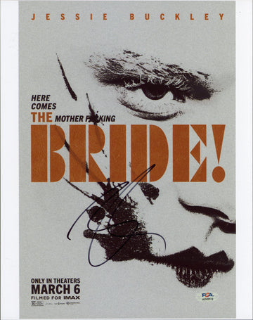 Jessie Buckley The Bride! Authentic Signed 11x14 Vertical Photo PSA/DNA #AQ49572