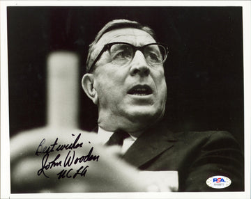 UCLA John Wooden "Best Wishes UCLA" Authentic Signed 8x10 Photo PSA/DNA #AH56671