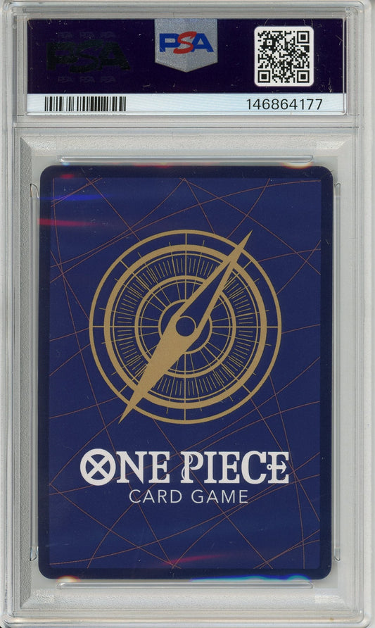 One Piece Graded: Divine Departure OP13-076 Carrying On His Will Alternate Art PSA 9