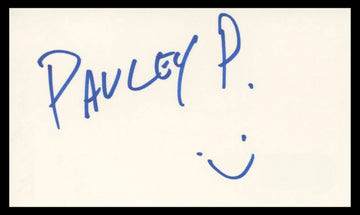 Pauley Perrette NCIS Authentic Signed 3x5 Index Card Autographed BAS #BV04111