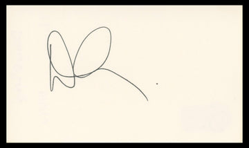 Denis Leary Rescue Me Authentic Signed 3x5 Index Card Autographed BAS #BV04116