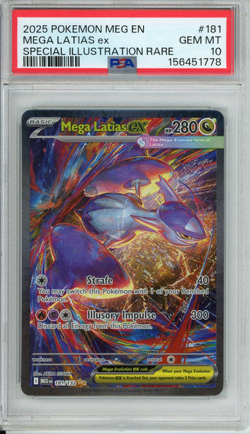 Pokemon Graded: Mega Latias ex 181/132 Mega Evolution (2025) SIR PSA 10