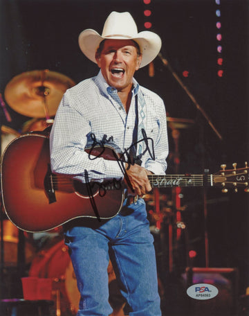 George Strait Country Musician "Love" Authentic Signed 8x10 Photo PSA #AP84563