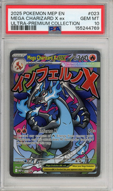 Pokemon Graded: Mega Charizard X ex #23 UPC Promo (2025) PSA 10