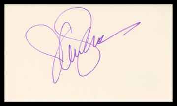 Jani Lane Warrant Authentic Signed 3x5 Index Card Autographed BAS #BU64806