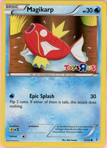 Pokemon Single: Magikarp 22/83 Toys R Us Promo (2016) Holo LP
