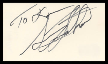 Sonny Landham Predator Authentic Signed 3x5 Index Card Autographed BAS #BU64817