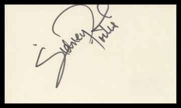 Sidney Poitier In The Heat of the Night Signed 3x5 Index Card BAS #BV01245