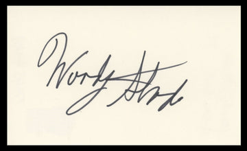 Woody Strode Spartacus Authentic Signed 3x5 Index Card BAS #BV59131