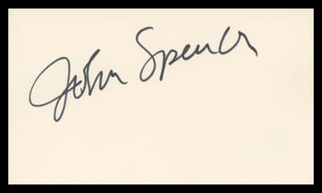 John Spencer The West Wing Authentic Signed 3x5 Index Card BAS #BV02106
