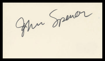 John Spencer The West Wing Authentic Signed 3x5 Index Card BAS #BV00120
