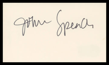 John Spencer The West Wing Authentic Signed 3x5 Index Card BAS #BV00119