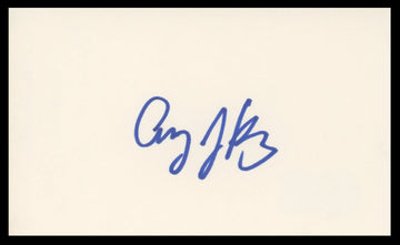 Amy Jo Johnson Power Rangers Authentic Signed 3x5 Index Card BAS #BV59056