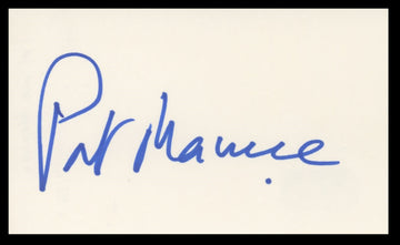 Patrick Macnee The Avengers Authentic Signed 3x5 Index Card BAS #BV59057